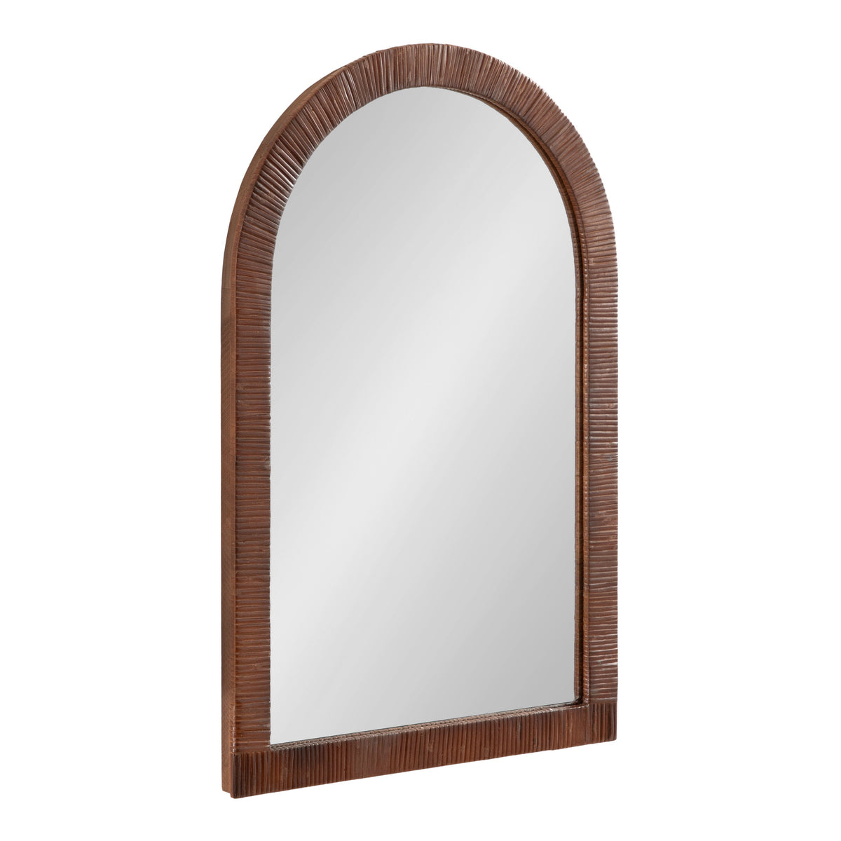 Rahfy Rattan Arch Wall Mirror – Boho Arched Mirror in 3 Finishes