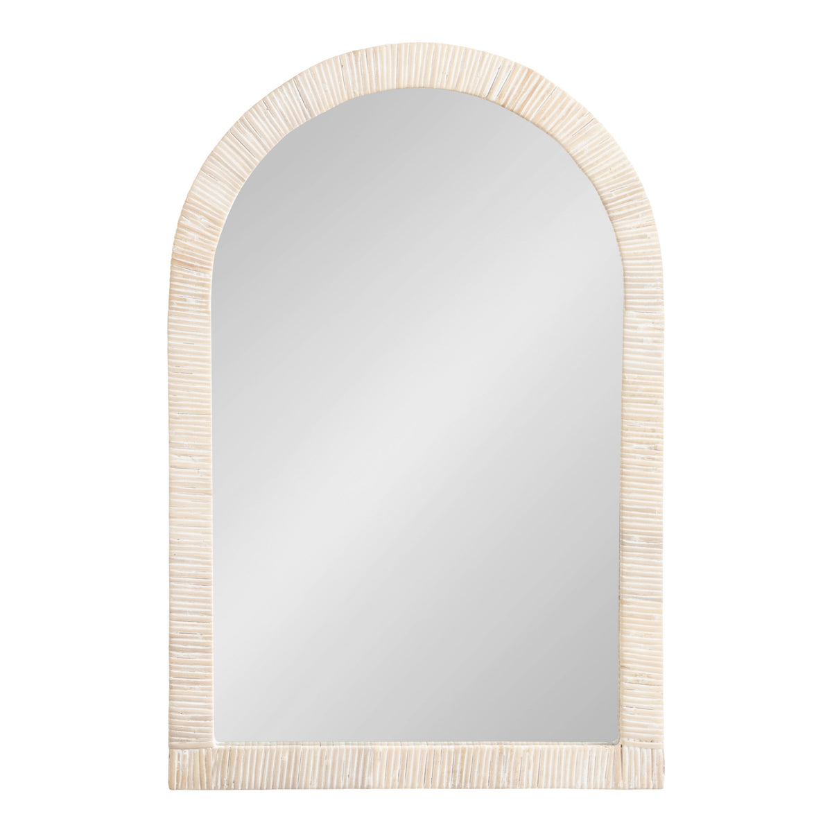 Rahfy Rattan Arch Wall Mirror – Boho Arched Mirror in 3 Finishes