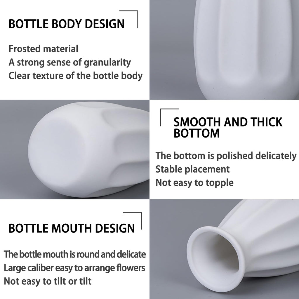 White Ceramic Bud Vase Set of 10 – Small 5" Mini Vases for Centerpieces