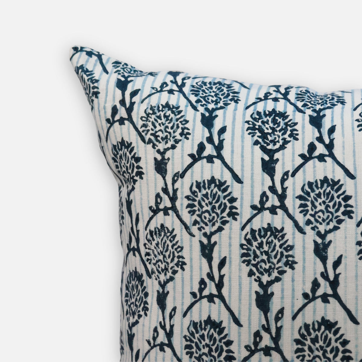 Nikhar Pure Linen Pillow Cover – Azure Blue