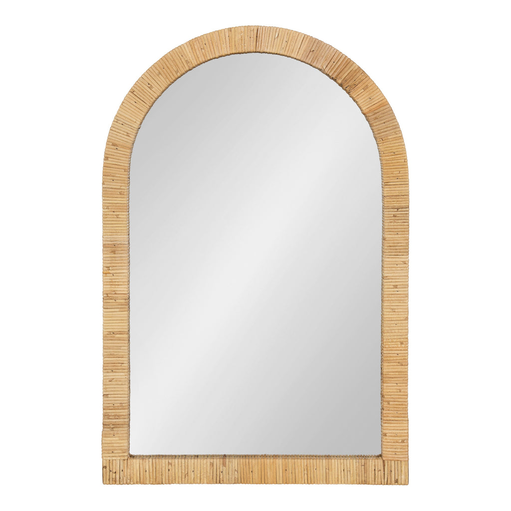 Rahfy Rattan Arch Wall Mirror – Boho Arched Mirror in 3 Finishes