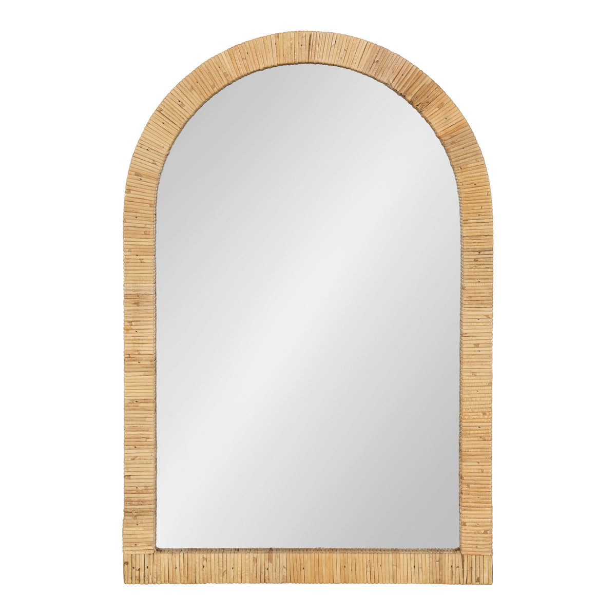 Rahfy Rattan Arch Wall Mirror – Boho Arched Mirror in 3 Finishes