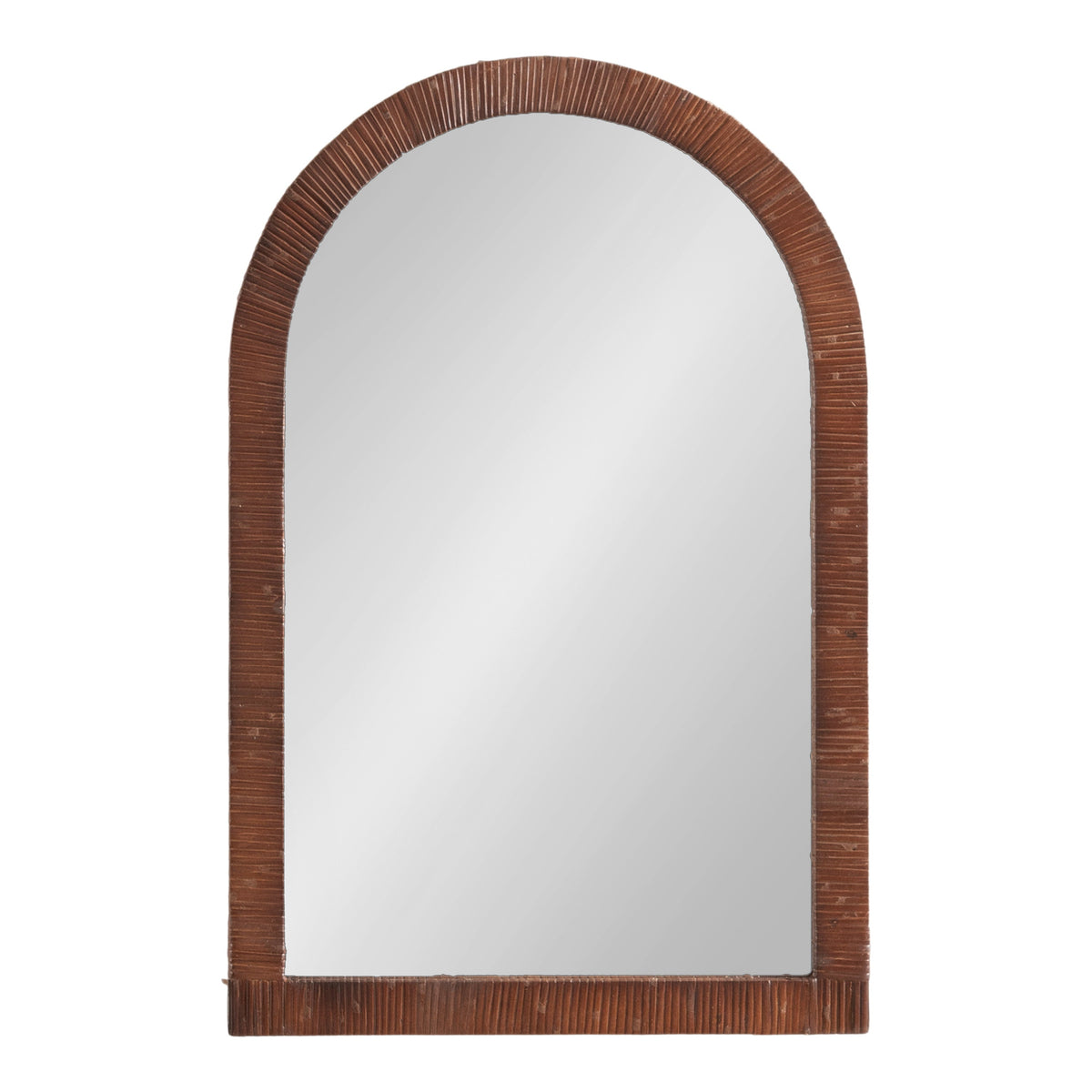 Rahfy Rattan Arch Wall Mirror – Boho Arched Mirror in 3 Finishes