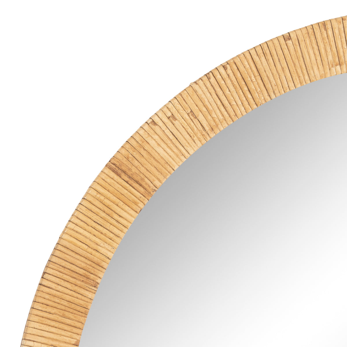 Rahfy Rattan Arch Wall Mirror – Boho Arched Mirror in 3 Finishes