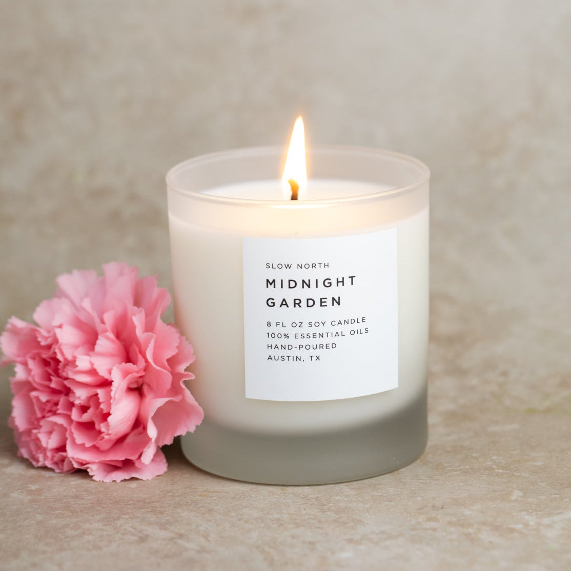Midnight Garden Soy Candle, Lavender, Rosemary & Geranium