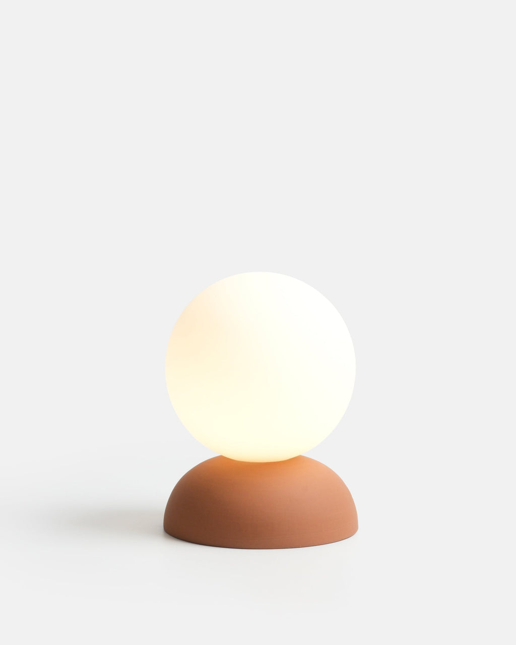 Monroe Handcrafted Ceramic Accent Lamp, Small Glass Globe Table Lamp