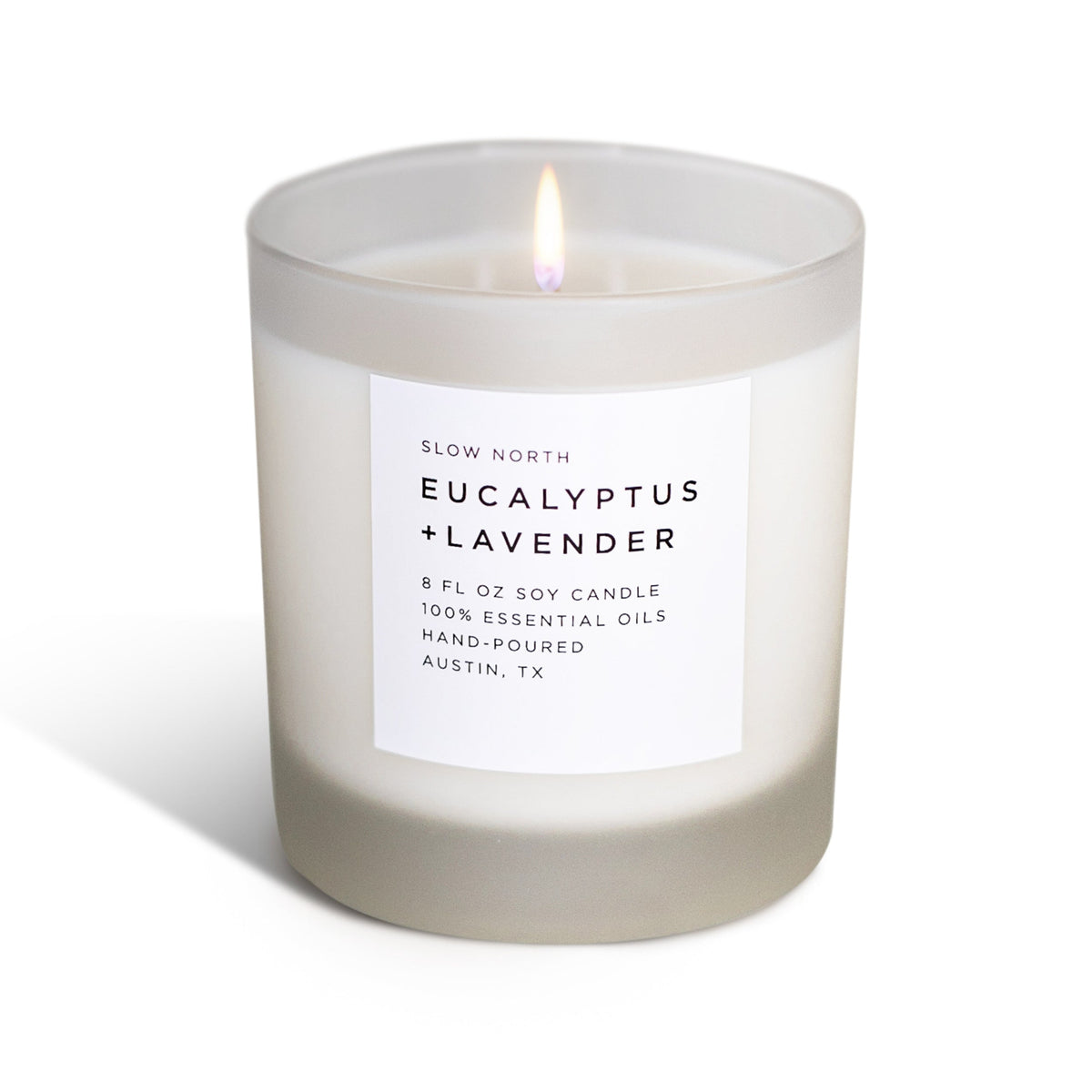 Eucalyptus + Lavender Soy Candle – Calming Spa Scent Candle