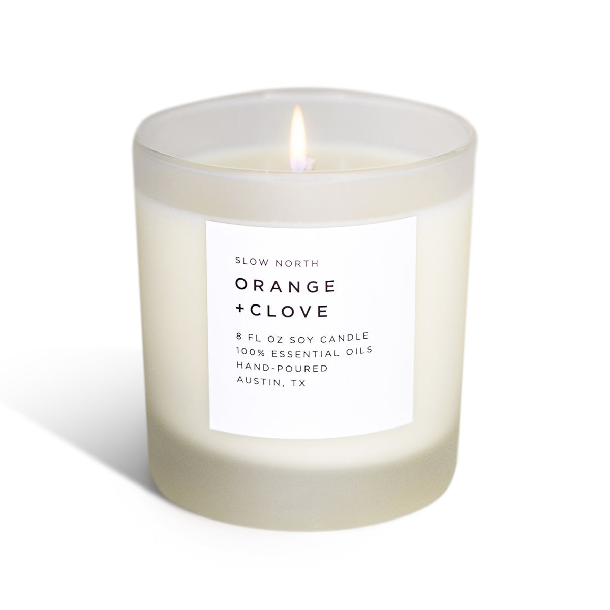 Orange + Clove Soy Candle – Cozy Citrus & Spice Holiday Candle