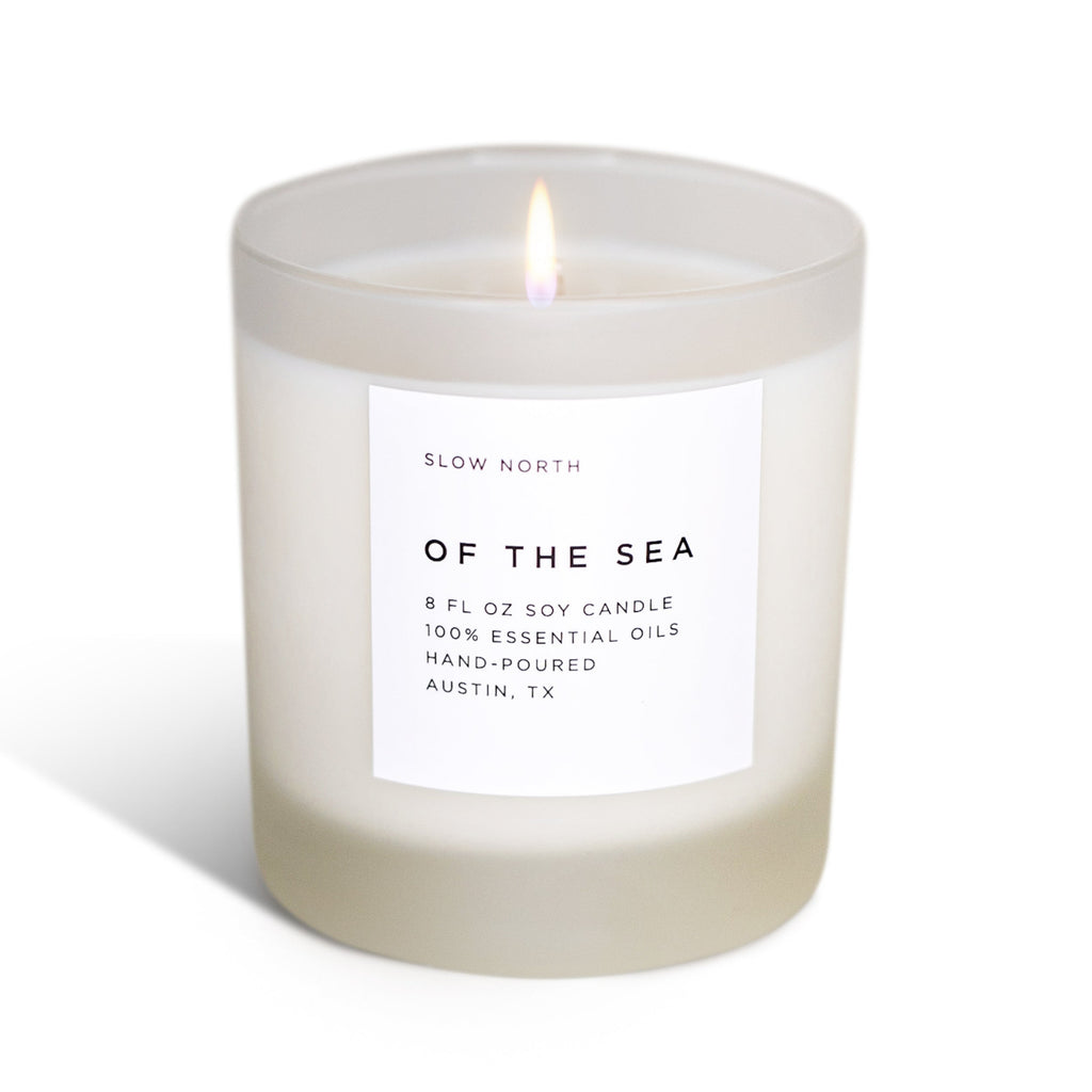 Of The Sea Soy Candle, Eucalyptus, Lavender & Peppermint