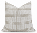 Dash Dot Linen Pillow Cover in Chalk, Designer Throw Pillow Cover