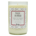 Knock on Wood Soy Candle, 12 oz Teakwood & Sandalwood in Upcycled Wine Bottle