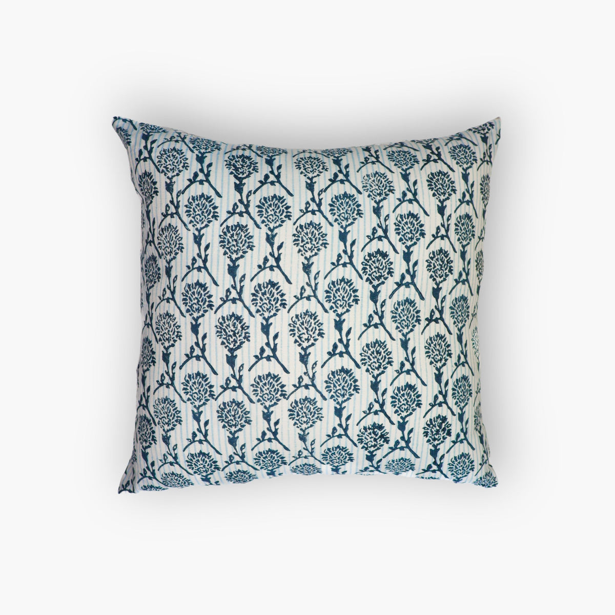 Nikhar Pure Linen Pillow Cover, Azure Blue