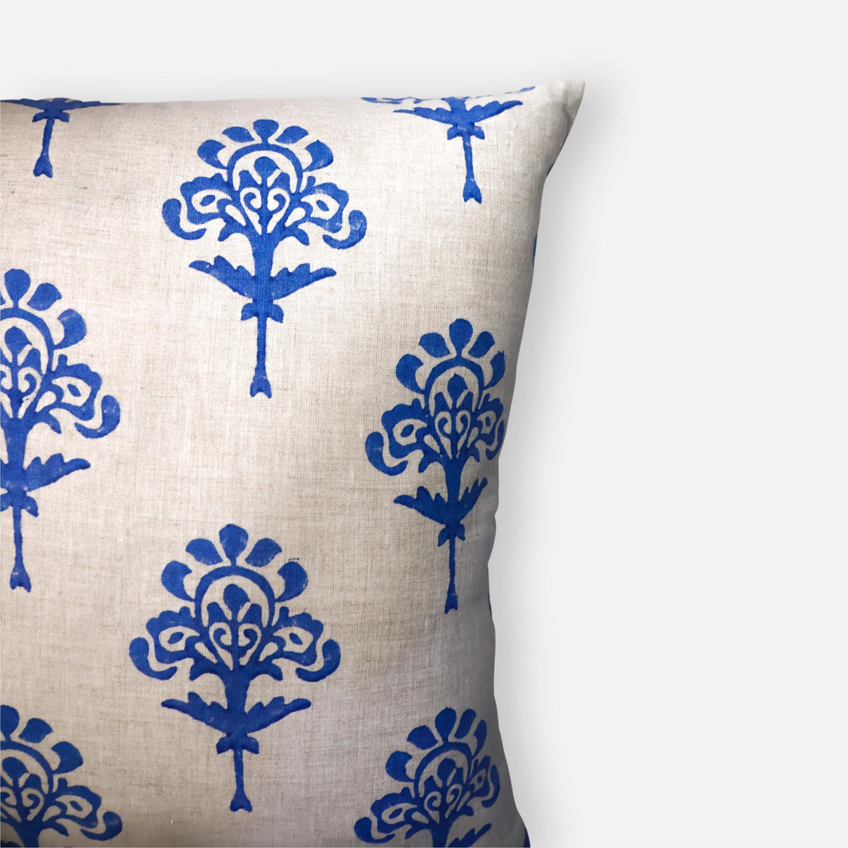 Blue Harmony Pure Linen Pillow Cover