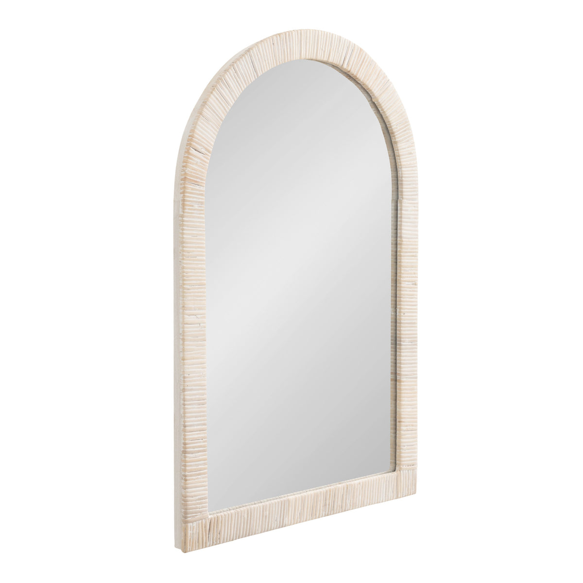 Rahfy Rattan Arch Wall Mirror – Boho Arched Mirror in 3 Finishes
