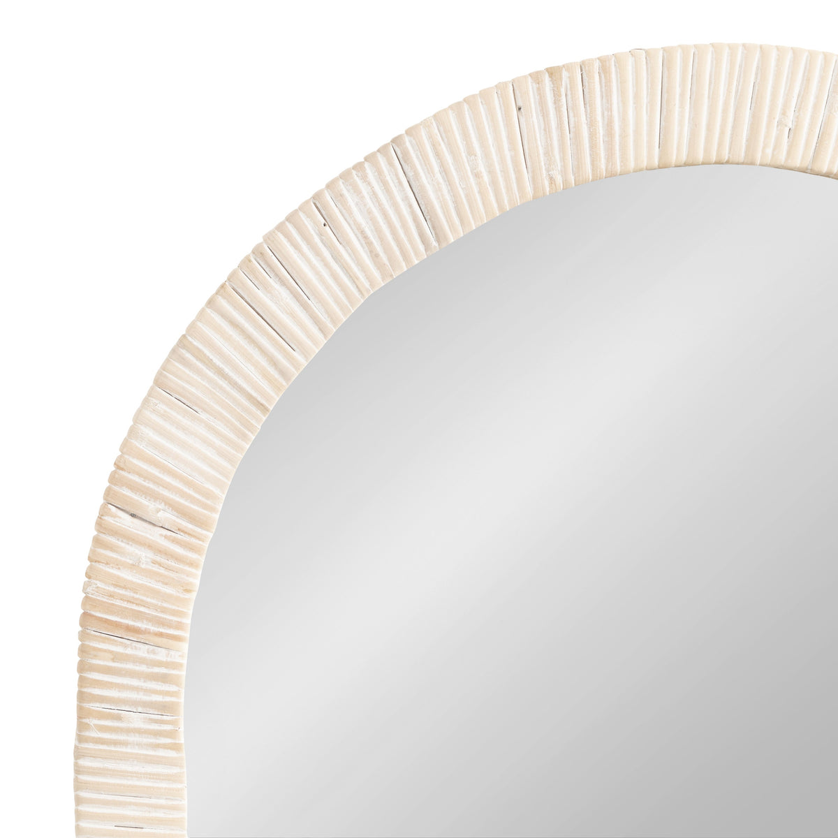 Rahfy Rattan Arch Wall Mirror – Boho Arched Mirror in 3 Finishes